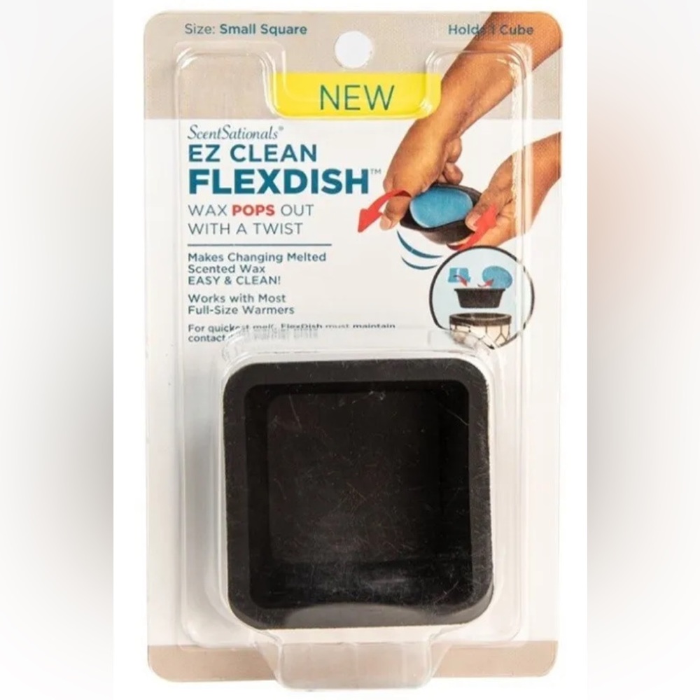 💜SCENTSATIONALS EZ CLEAN FLEXDISH Makes Changing Wax Melts Easy & Clean, SQUARE